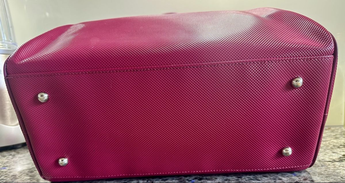 Taschen für Damen: ORIGINAL LONGCHAMP BOWLING BAG wunderschönes Himbeerrot – Gebraucht aus Liestal von Camaieu66 6