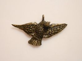 1 Stk. Vogel Messing Schmuckanhänger/-Teil.Twint:Ja.