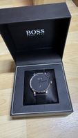 Herrenuhr von Hugo Boss, neuwertig, Lederarmband top!