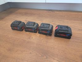 4 Bosch Akkus ProCORE 18V 8.0Ah 