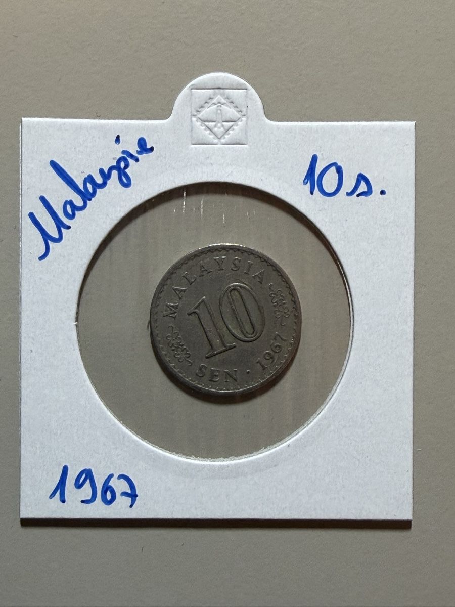 Tutti le monete: Malaysia - 10 centimes - 1967 – Usato da Payerne venduto da Mike1682