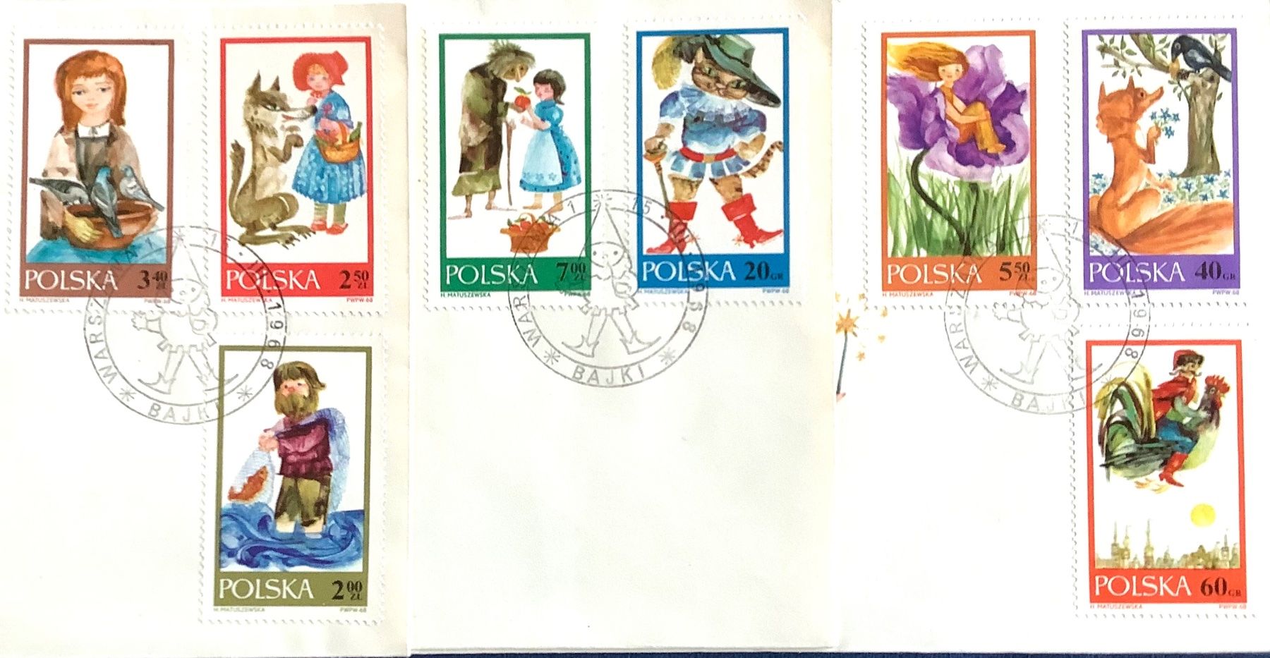 Alle Briefmarken: 1968 Polen / FDC  / Märchen Satz – Neu (gemäss Beschreibung) aus Liestal von Skunk02 1