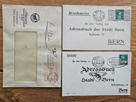 3 tolle Ganzsachen Bern nur 3.--