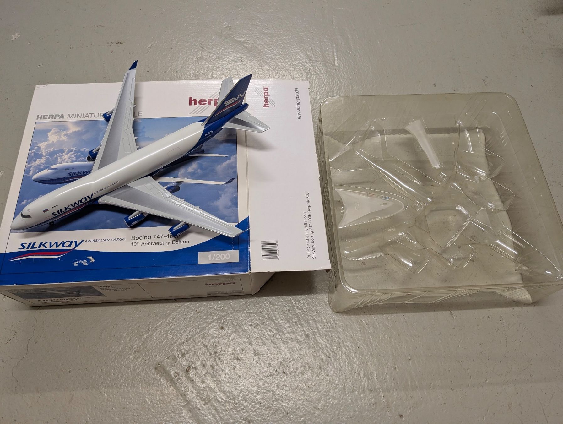 Herpa Kit di modellismo & Modellini statici: HERPA B747-400 Silkway 1:200 – Usato da Wallisellen venduto da Bigthings 1
