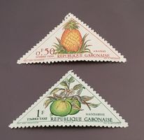 Gabun 1962 motiv früchte briefmarken