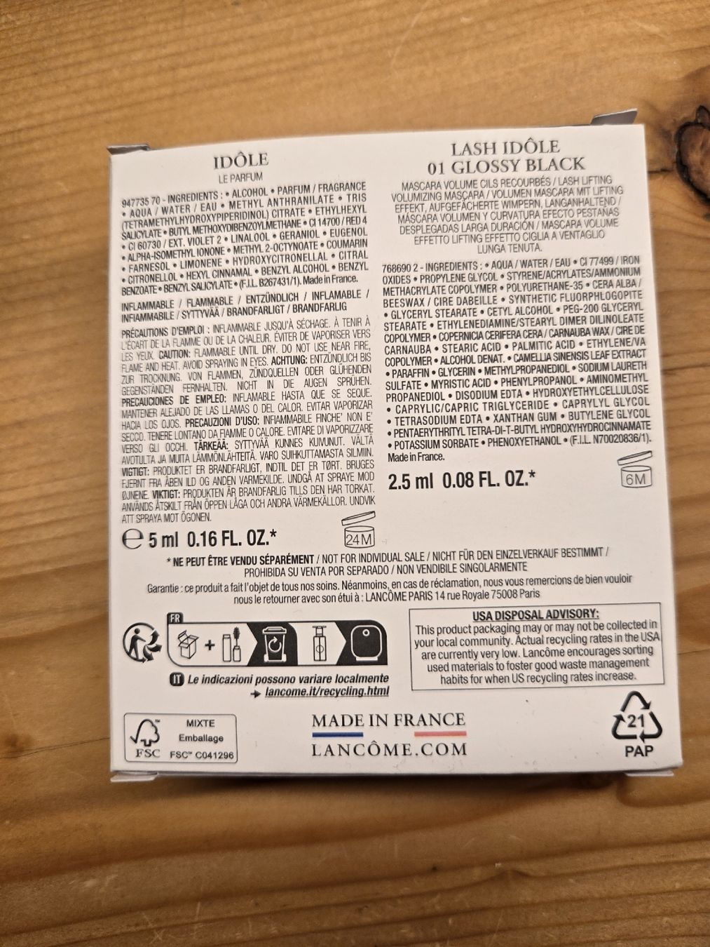 Lancôme Profumi & Eau de Toilette: Lancome Set IDOLE – Nuovo e nell'imballaggio originale da St. Gallen venduto da dan_w62f 1