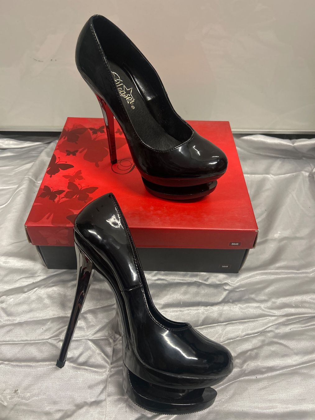 Scarpe da donna: Pleaser Herls Platform Plateau Pumps Gr 36 Neu – Nuovo e nell'imballaggio originale da Regensdorf venduto da Spyke55
