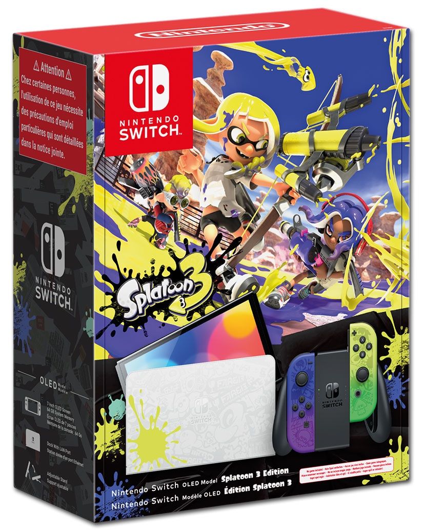 Nintendo Console: Nintendo Switch OLED -Splatoon 3 Ed.- 🦑 limited – Nuovo e nell'imballaggio originale da Zürich venduto da Etan2