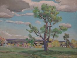 Original Gemälde Charles Rohrbach Chas Öl Holz Kunst Bild