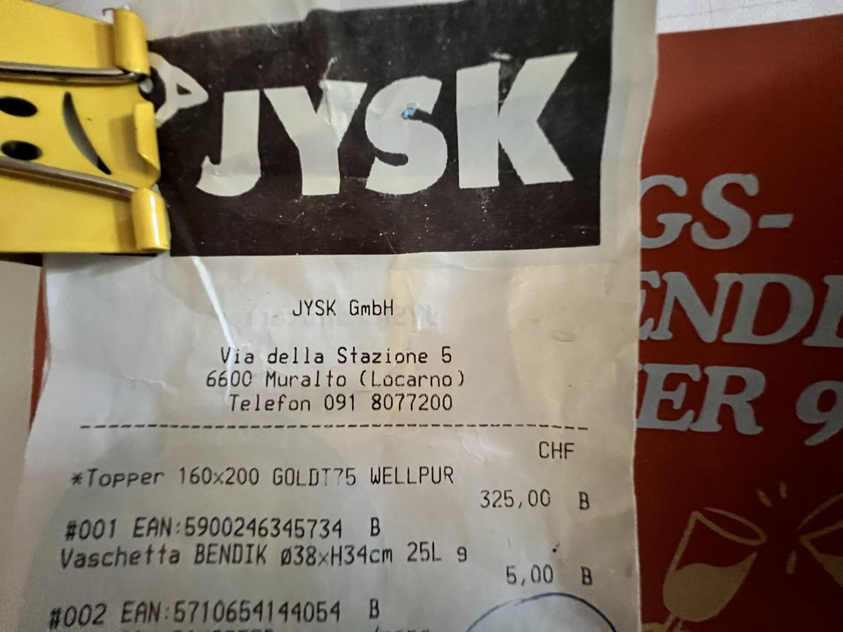 Jysk Materassi: Topper 160x200 – Usato da Birmensdorf ZH venduto da Silv1 6