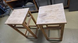 Hocker Holz, Höhe 67cm Sitzfläche 30x30cm sehr stabil