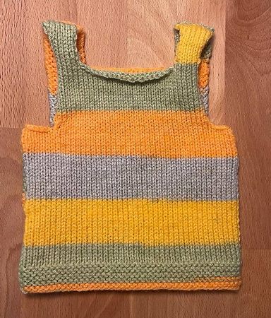 Pullunder 👕- 🟠🟢🔵 handgestrickt - ab Geburt - NEU