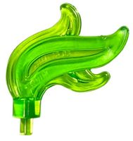 LEGO Castle - 10x Feder - Trans-Bright Green Plume - 64647