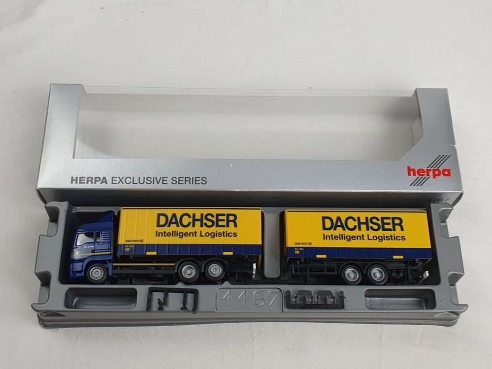 Camion MAN ETGX GX Avec Remorque DACHSER – Herpa 318143 – Échelle HO (1/87) Neuf