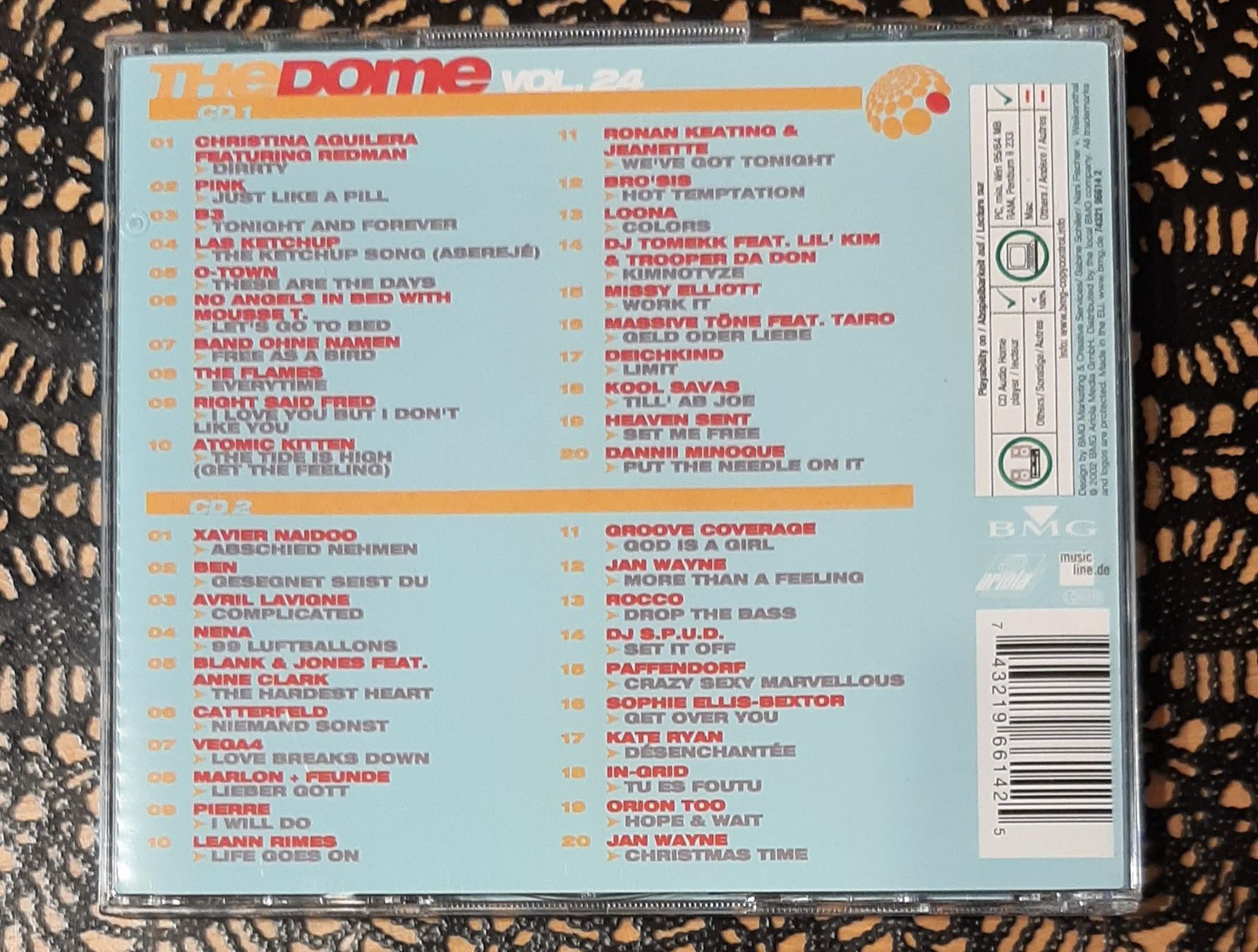 CDs: The Dome Vol. 24, Doppel-CD 2002, Hit Compilation, Sampler – Gebraucht aus Amriswil von Celini3 1