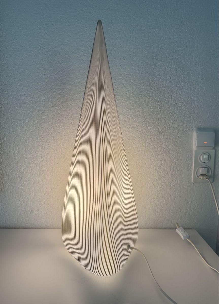 Murano Lampen: Murano Glaslampe Pyramide Effetre Venedig – Neu (gemäss Beschreibung) aus Au ZH von parabellum60
