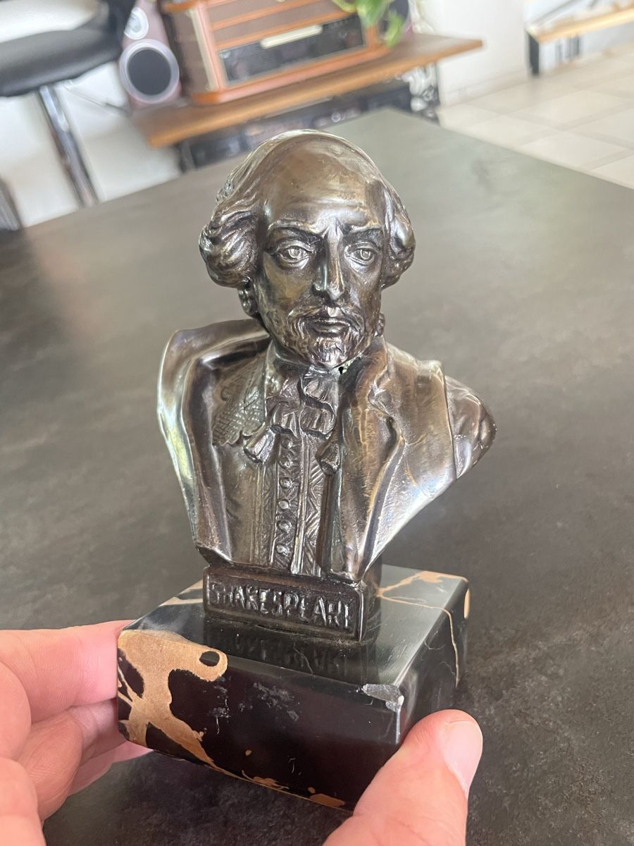 Statuette: Ancien Buste Shakespeare – Usato da Vallamand venduto da Bricbracbroc82 5