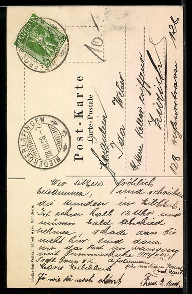 Ansichtskarten: Solothurn, St Ursus-Kathedrale von Pison – Gebraucht aus Berlin von bartko-reher 1
