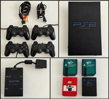 Sony PS2 – Gros lot avec 11 jeux, 4 manettes et accessoires