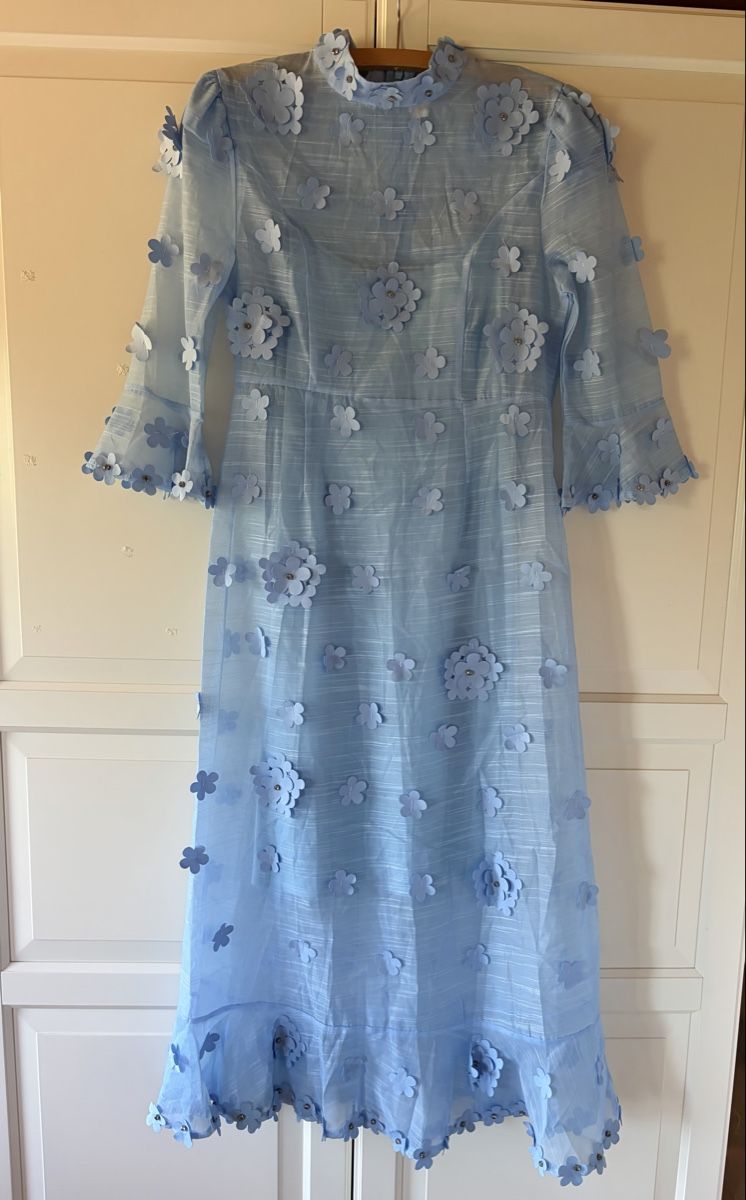 Kleider: Elegant Blue Midi Dress – Neu (gemäss Beschreibung) aus St.Josefen von lop_lh8d 5