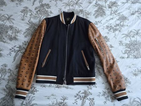 MCM Bomberjacke aus Wolle, Kaschmir & Lammleder  Grösse 46