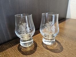 Schnaps Glas sandgestrahltes Bild
