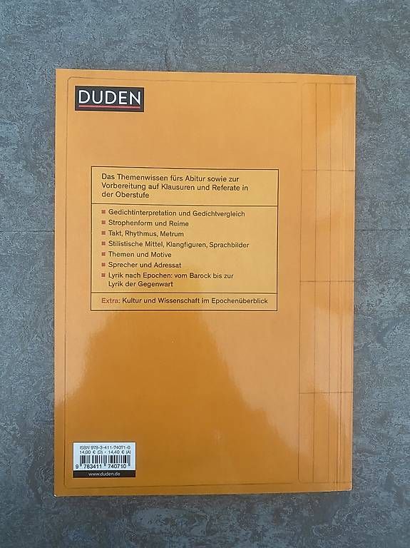 Bücher: Deutsch: Lyrik und Gedichtinterpretation Abiwissen – Neu (gemäss Beschreibung) aus Grenchen von Tirana 1