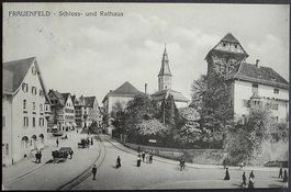 FRAUENFELD Schloss und Rathaus, Pferde-Fuhrwerk