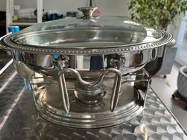 Edelstahl Chafing Dish Warmhalteplatte für Festtage
