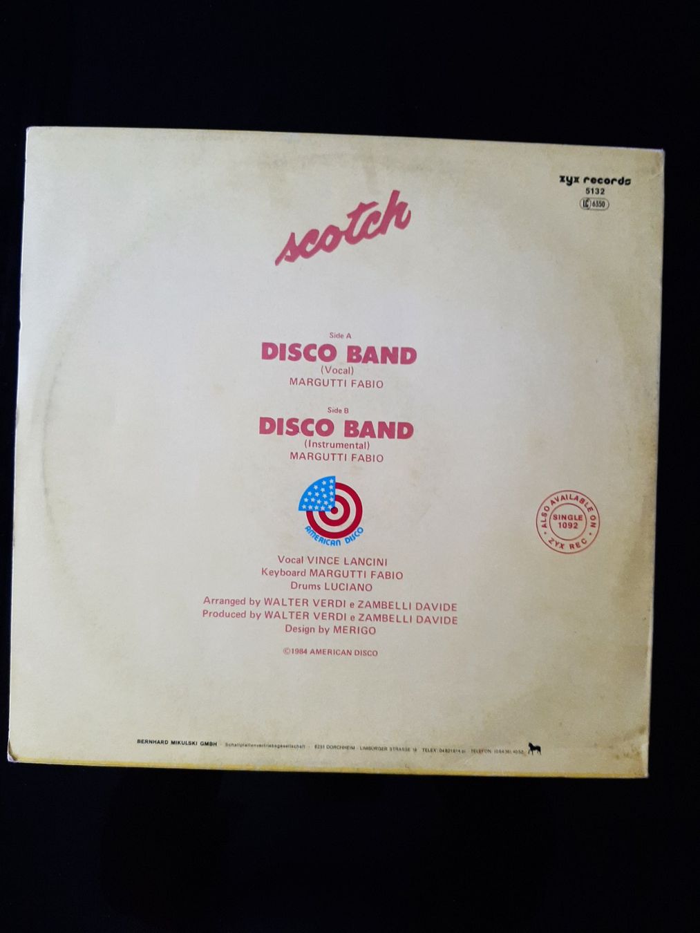 Dischi in vinile: Maxi Single von Scotch aus 1984 – Usato da Kreuzlingen venduto da Jack.Daniels 3