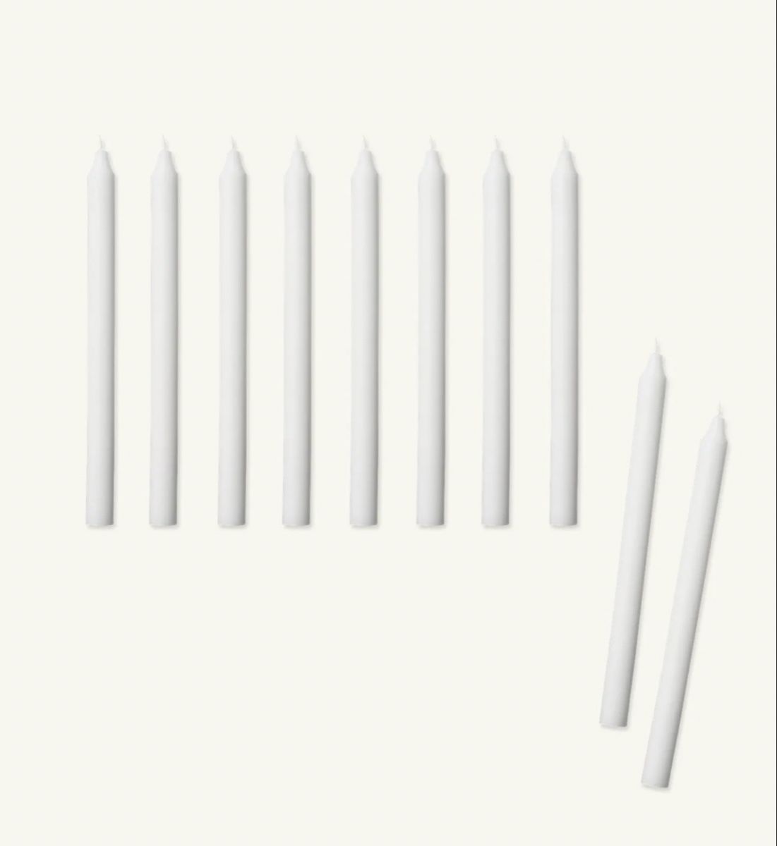 Kerzen: Stabkerzen Weiss Paraffin 29cm Neuware – Neu und originalverpackt aus Näfels von Siljab 1