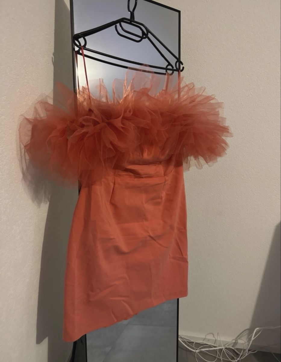 Nafnaf Vestiti: Robe bustier rose saumon avec tulle Naf Naf – Usato da Estavayer-le-Lac venduto da Iness_oth