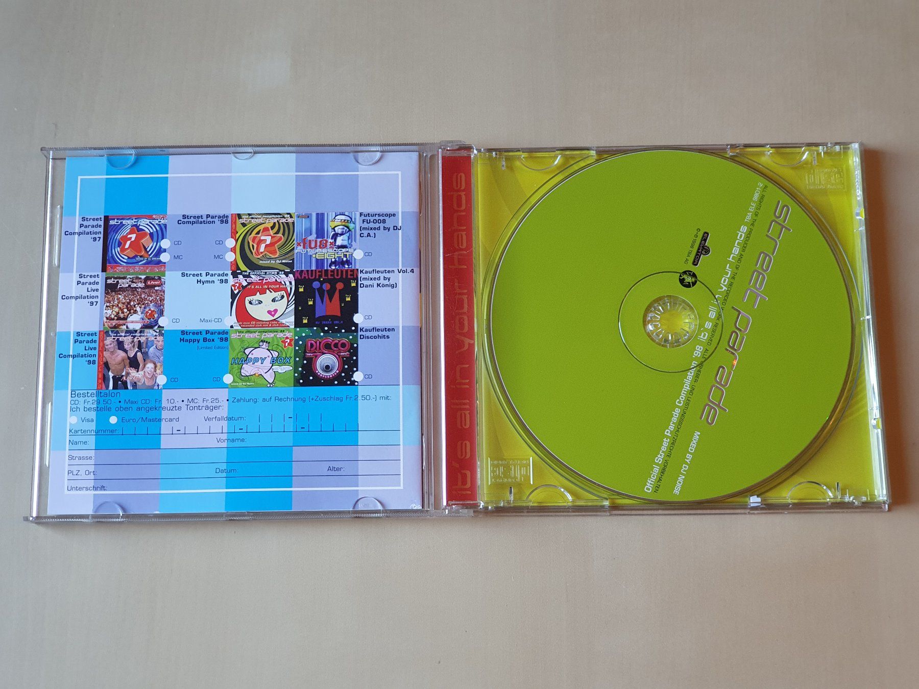 CD: Street Parade 98 DJ Noise – Usato da Stansstad venduto da collectorsshop 2