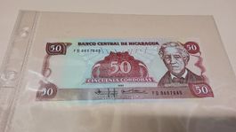 Nicaragua 50 Cordobas 1985 NEU