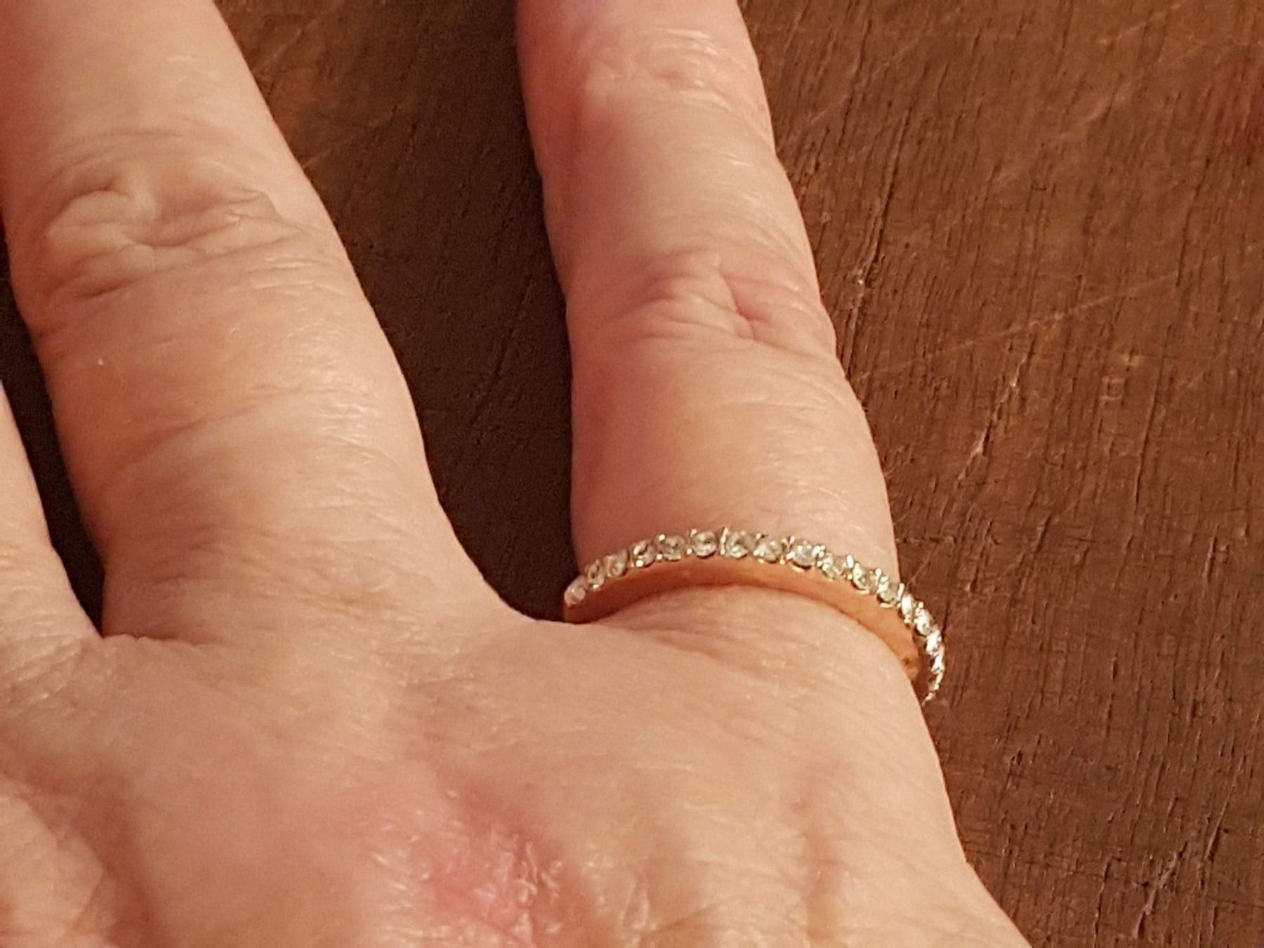 Anelli: Cocktail Ring 16mm goldfarben Glitzerst. – Usato da Ettingen venduto da Maranathatalitha 4