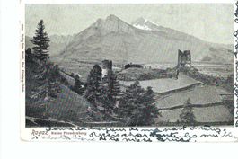 Ragaz Ruine Freudenberg mit Bergen 1906