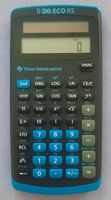 TI-30 ECO RS Solar-Taschenrechner – Top Zustand wie neu