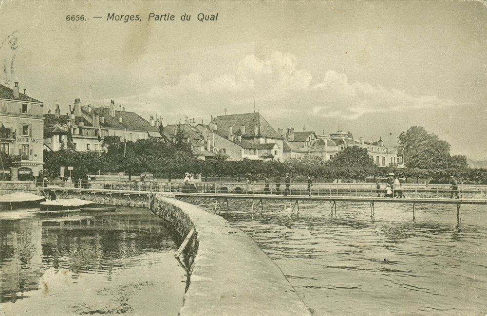 Cartoline postali: Morges - Partie du Quai – Usato da Chavornay venduto da SupraSenna