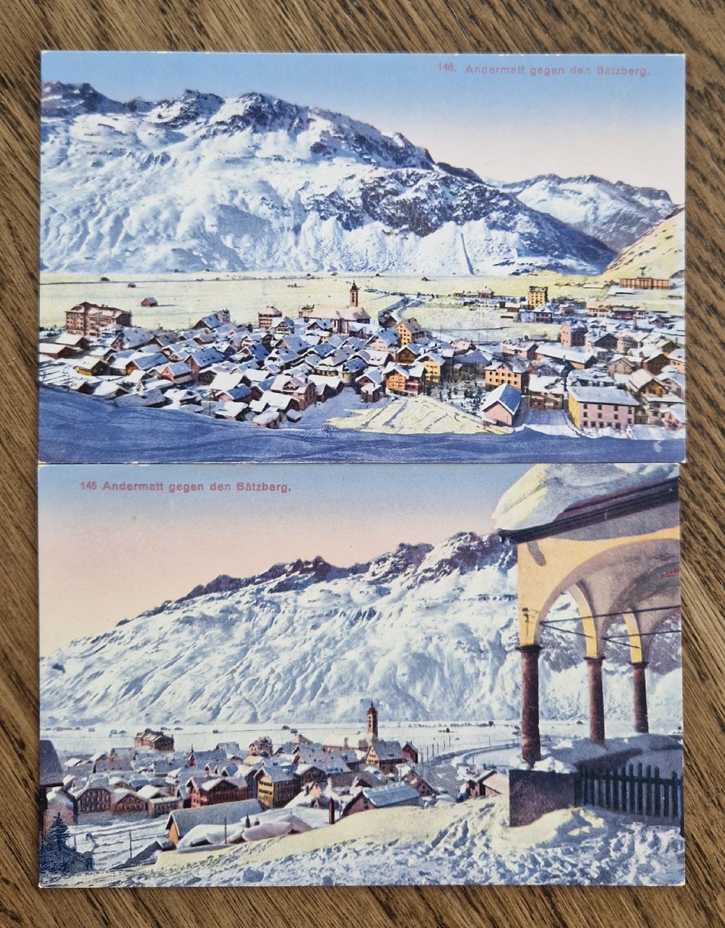 Cartoline postali: 2AK Andermatt – Usato da Ebikon venduto da Donar50