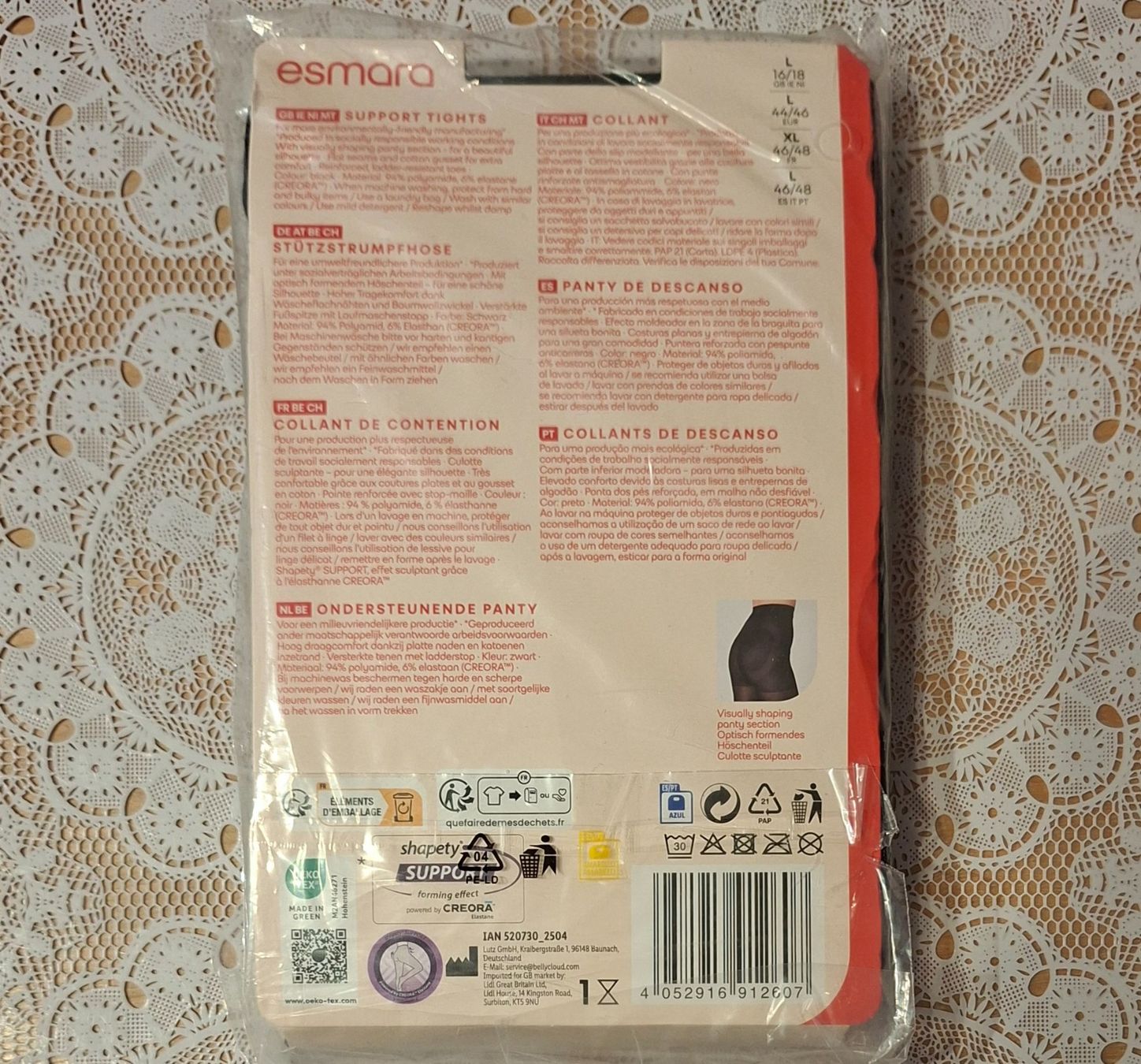 Calze & Collant: Esmara Shape 70 Stütz Strumpfhose 70den Gr.L Schwarz – Nuovo e nell'imballaggio originale da Amriswil venduto da Celini3 1