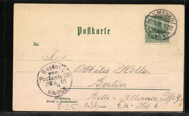 Cartes postales: Der Rheinfall bei Schaffhausen, 1901 – D'occasion à Berlin par bartko-reher 1