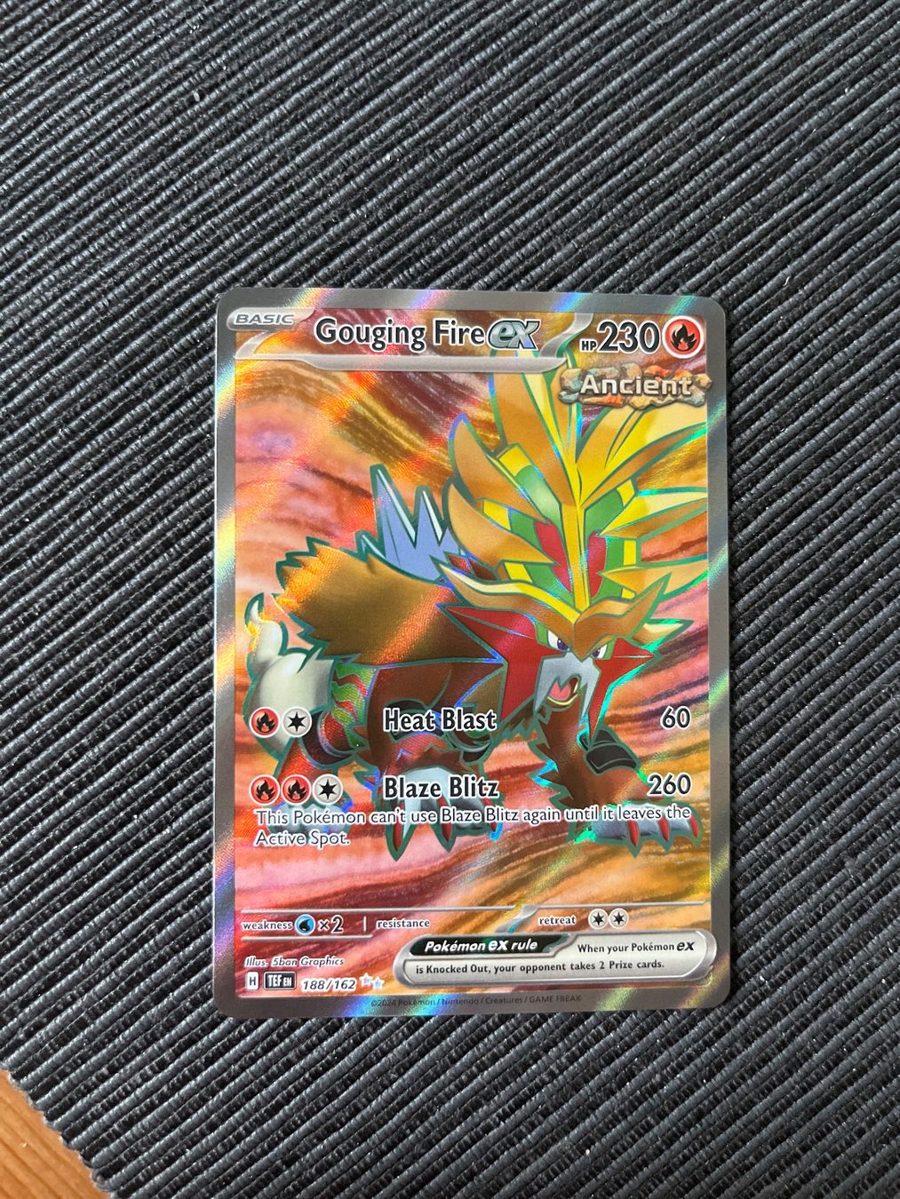 Pokémon Carte collezionabili: Pokemon Gouging Fire EX fullart Temporal Forces englisch – Nuovo (secondo la descrizione) da Wabern venduto da Collectfun