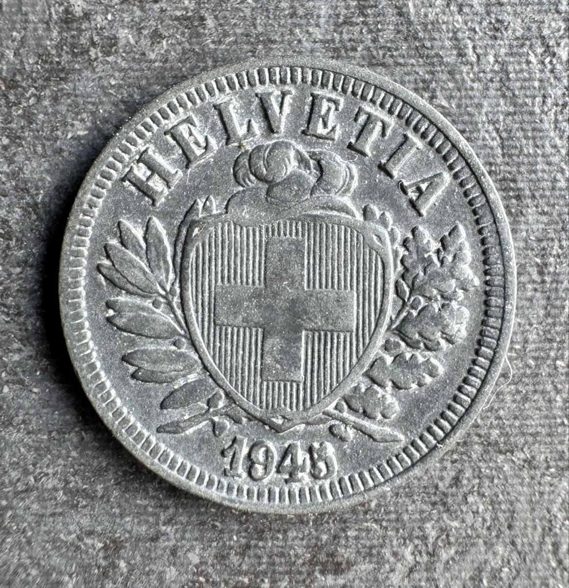 Alle Münzen: 2 Rappen 1945 – Gebraucht aus Meilen von coins4sale