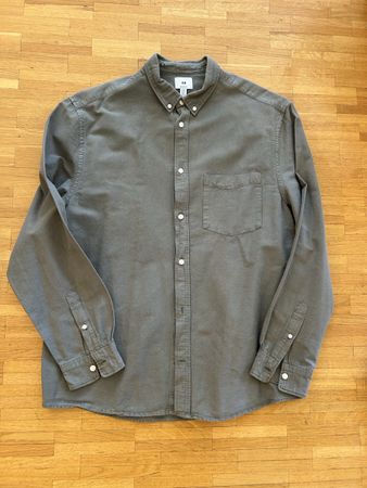 H&M, chemise regular fit, coton kaki,taille XL