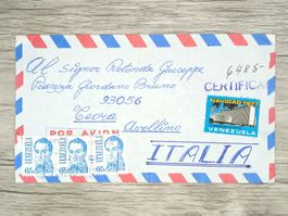 TR100 Enveloppe + Timbre Venezuela 1977