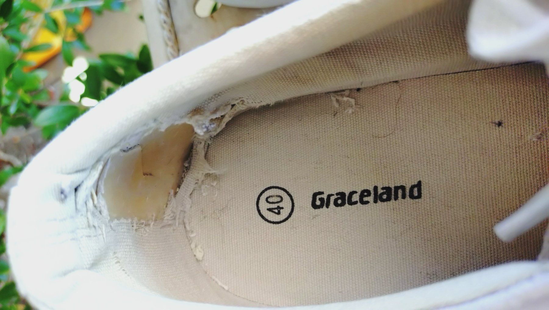 Graceland Damenschuhe: Graceland Sneakers 40, Weiss/Silber – Gebraucht aus Uster von Junipa 5