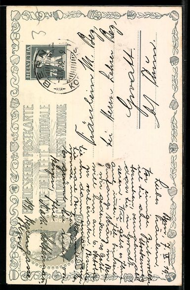 Cartes postales: Portrait Gottfried Kellers 1872 7,5 SFR – D'occasion à Berlin par bartko-reher 1