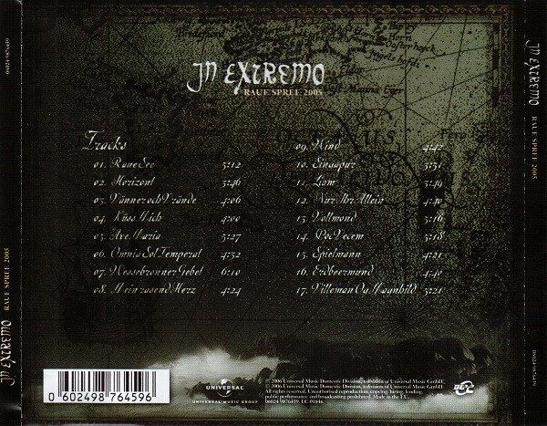 CD: In Extremo – Raue Spree 2005 – Usato da St.Gallen venduto da jalamusic 1