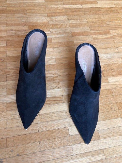 Damenschuhe: Mules en daim noir 39 neuves – Neu und originalverpackt aus Bursins von Mr1968 5