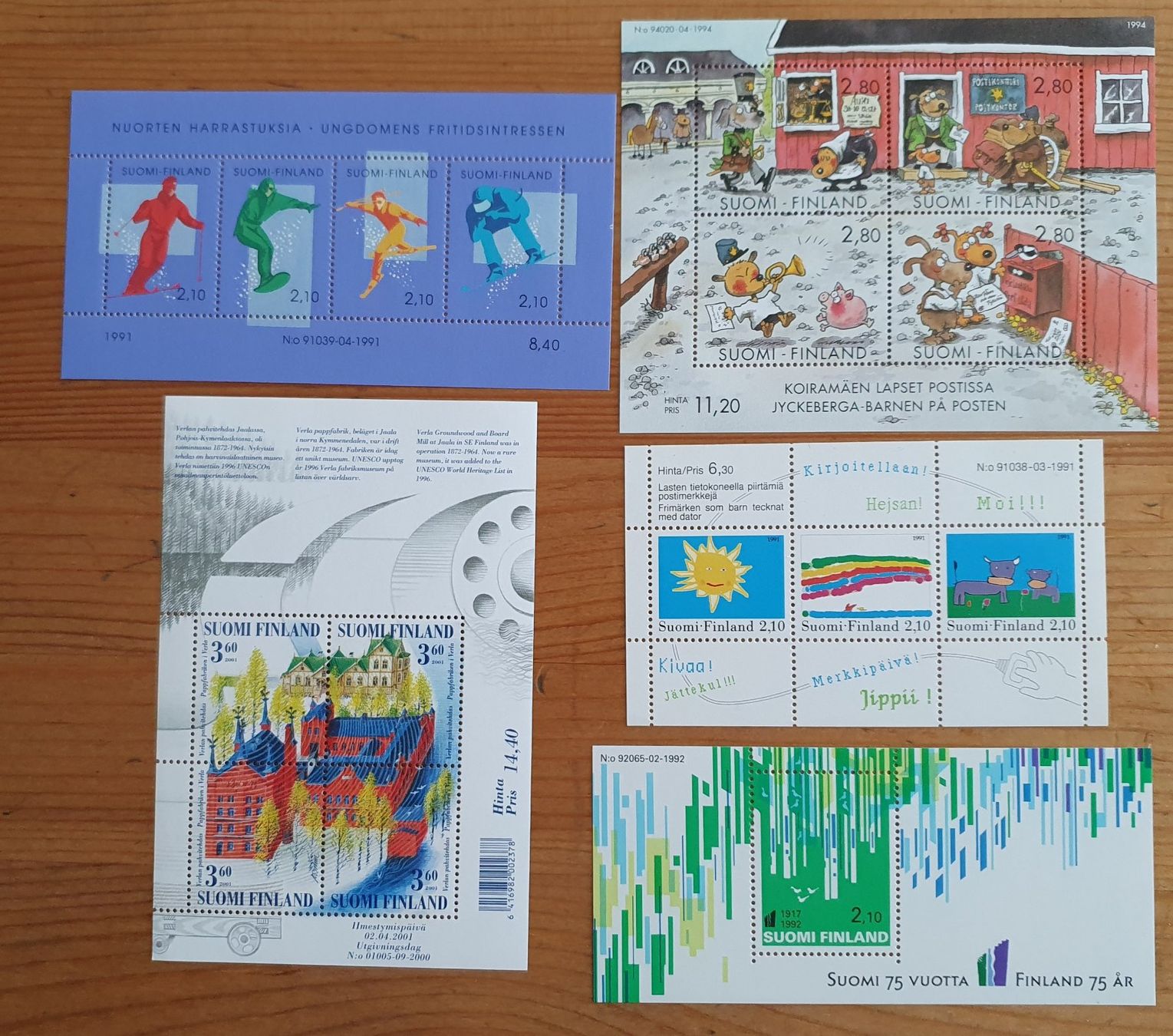 Tous les timbres: Finnland: 22 verschiedene Blöcke / postfrisch – Neuf (Voir description) à Dällikon par Minita 4